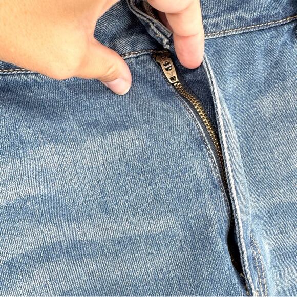 AE American Eagle Tomgirl Midi Short Cuffed High Rise Non-Distressed Plus Sz 20 - Picture 5 of 12